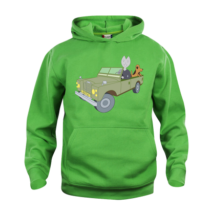Hoodie voor kinderen van Kaatje&Mup met de jeep