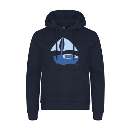 Hoodie voor volwassenen van Kaatje&Mup met een zeilboot — foto 2