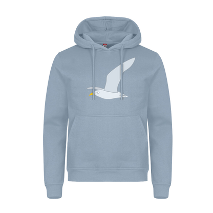 Hoodie voor volwassenen van Kaatje&Mup met een vliegende meeuw — foto 2